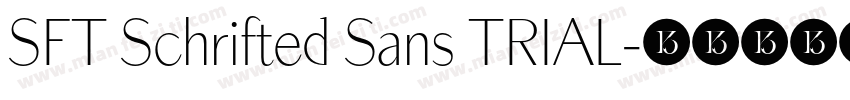 SFT Schrifted Sans TRIAL字体转换
